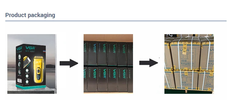 VGR Shaver Professional Beard Trimmer Electric Razor Portable Shaving Machine Reciprocating Hair Trimmer Shaver for Men V-332