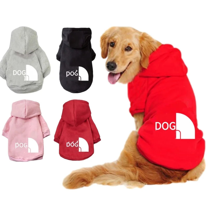 Pet Casual Hoodies, Dog Clothes, Large Dogs Coat, Jacket for Labrador, Costume, French Bulldog Apparel,Autumn， Puppy Sweater