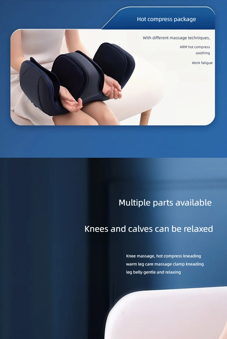 Newly Upgraded Leg And Knee Massager Foot Hot Compress Massage Relaxation Airbag Vibration
