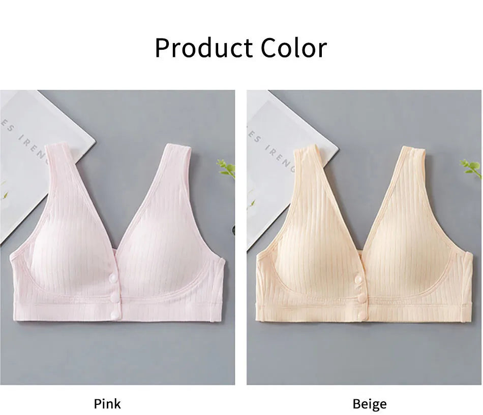 Pregnant Women Vest Style Wide Shoulder Straps Comfortable Soft and Convenient Breastfeeding Bras Women Cotton High Elastic Bra