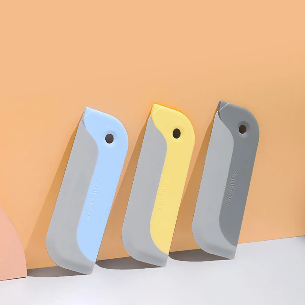 Soft Silicone Glass Wiper Scraper Bathroom Glass Cleaning Tools for Kitchen Car Mirror Cleaner Squeegee Window Cleaning Brush