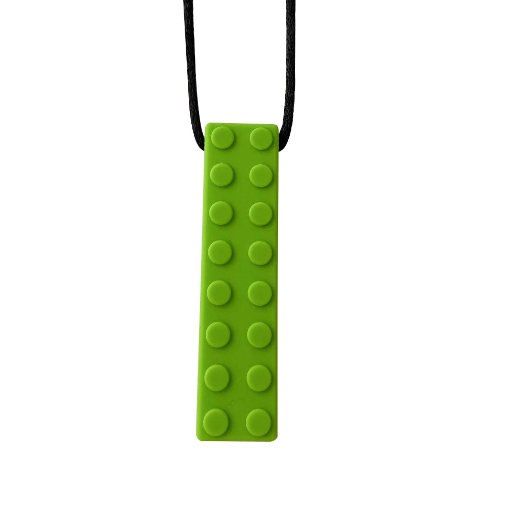 1pcs Silicone Teether Kids Chew Necklace Sensory Chewy Pendant Oral Motor Toys Therapy Tools for Autism ADHD chidren's goods