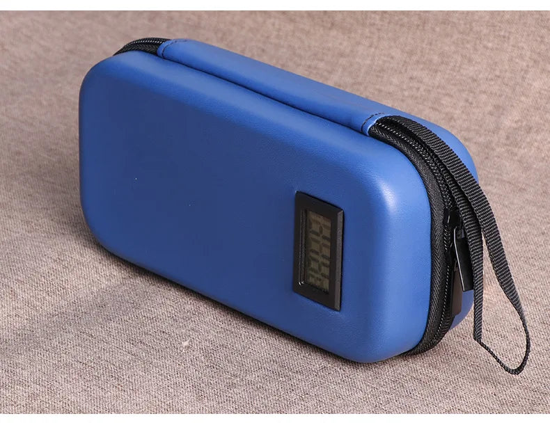 Insulin Cooler Travel Case TSA Approved Portable Medication Organizer with Thermometer and Ice Pack Insulated Diabetic Cooler