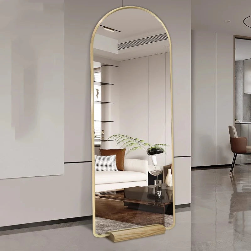 Funky Floor Mirror Standing Bathroom Bedroom Luxury Long Men Full Body Modern Mirror Decoration Espelhos Living Room Decorations