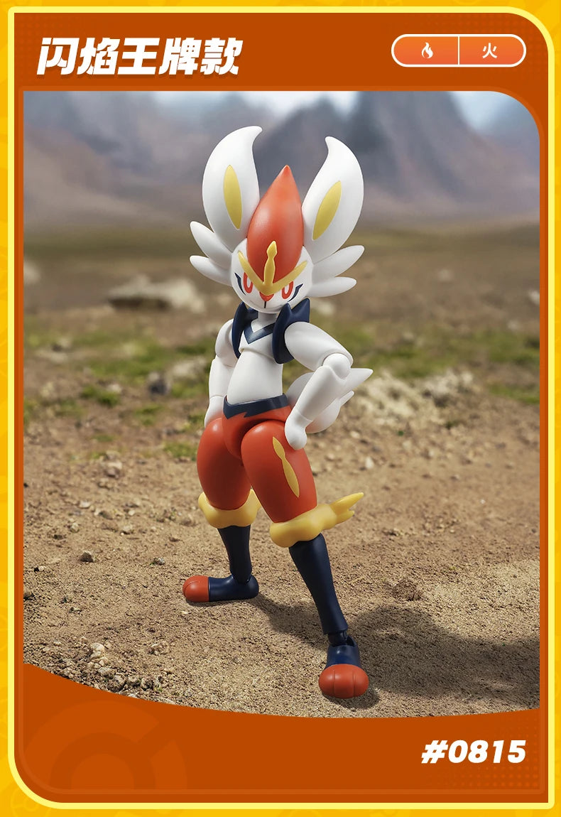 Original Blokees Pokemon Pikachu Eevee Charmander Charizard Greninja Meowscarada Ceruledge Cartoon Characters Building Block Toy