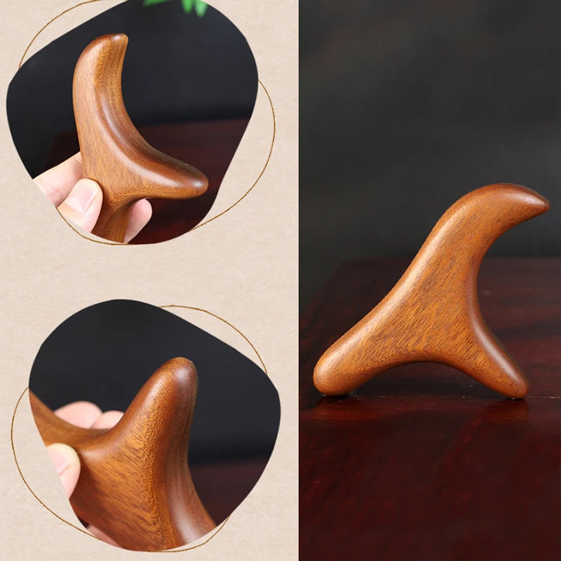 1 PCS Neck Foot Sandalwood Trigger Point Massage Gua Sha Tools Home Gym Professional Therapy Massage Tool For Back Leg Hand Face