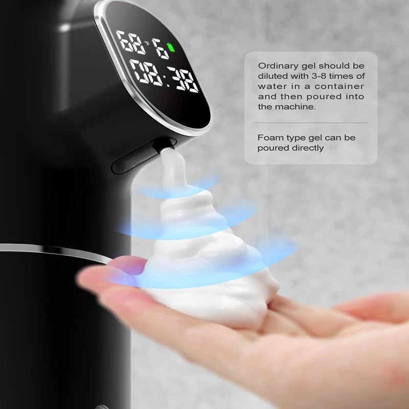 Xiaomi Automatic Foaming Soap Dispenser Touchless HD LED Time And Temperature Display 5-Level Adjustable IPX6 11Oz/320Ml
