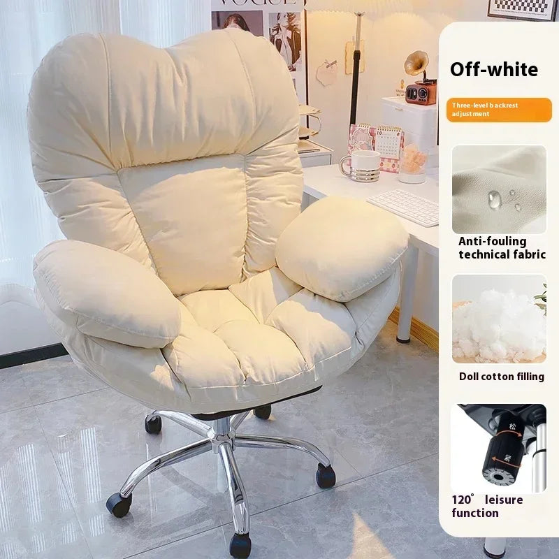 Computer Sofa Chair, Home Comfortable Sedentary Backrest Desk Chair, Anchor Live Broadcast Chair, Bedroom Office Chair Fauteuil