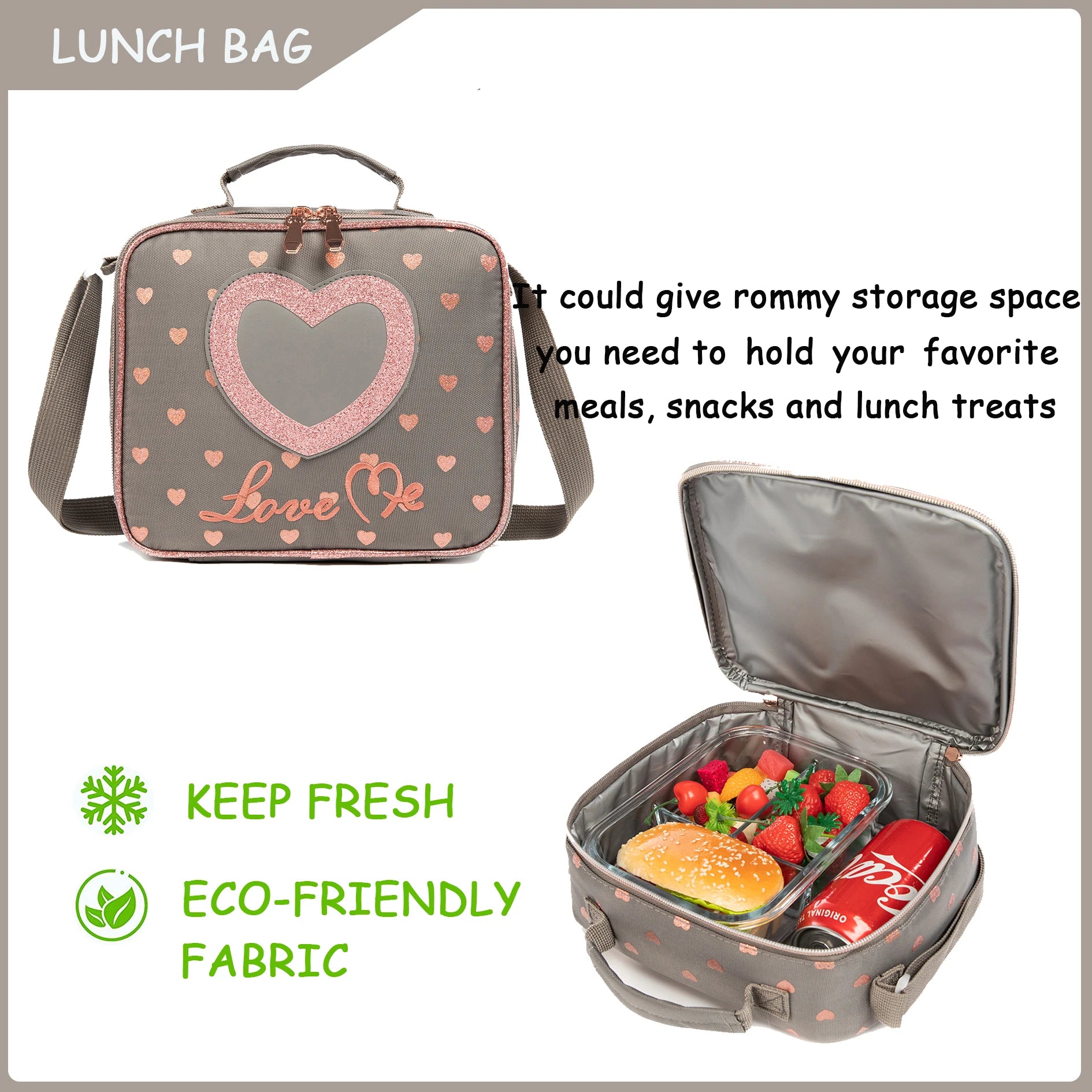 School Backpacks for Girls Backpack with Lunch Bag Pencil Case Elementary Primary Backpack for Teen Girls