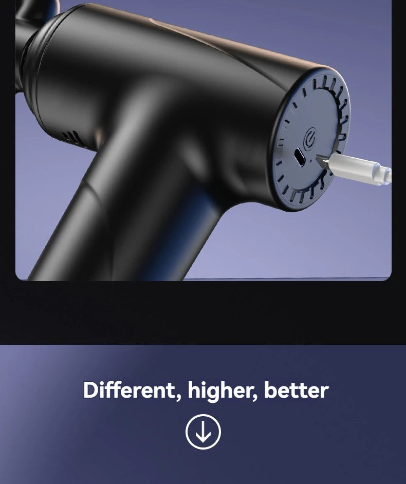 2025 New Mini Double Headed Fascia Gun Portable Fitness Muscle Electric Massage Gun Relaxing Cervical Fascia Gun