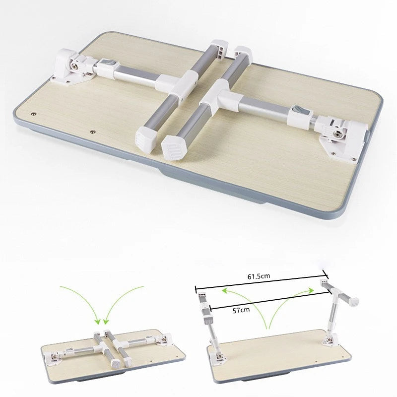 Multi-functional Folding Laptop Stand Holder Study Table Desk Foldable Computer Desk for Bed Sofa Tea Serving Table Stand