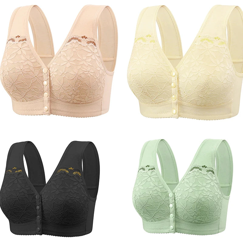 Comfort  Peace Mind Maternity Clothing Pregnant Mother Breastfeeding Bra Front Buckle Ultra-thin Mold Cup Fixed Shoulder Strap