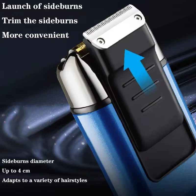 Kemei KM-1112 USB Charging IPX5 Waterproof Shaver 2 in1 Men's Rechargeable Electric Beard Razor Floating Forward Shaving Machine