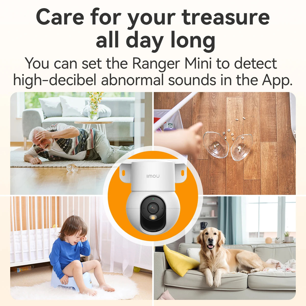 IMOU Ranger Mini 3/5MP IP Camera 360° Human Detection Baby Monitor Home Security Night Vision Surveillance Wireless Wifi Camera