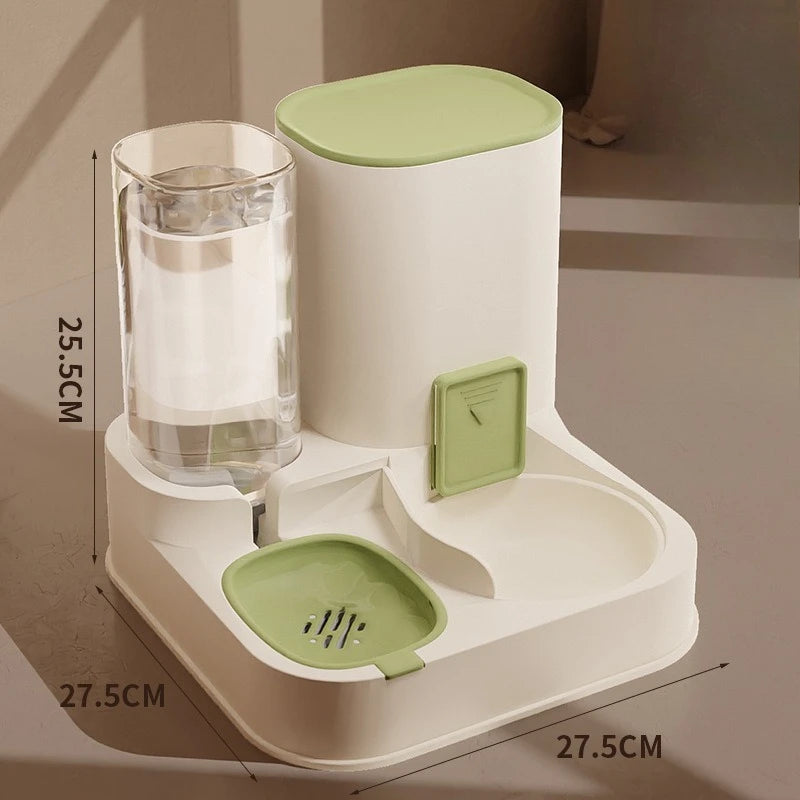 All-in-one Food and Water Feeding Machine Feeding Dispenser Exquisite Cat Dog Bowl Drinking Fountain Pet Feeder Water Supply