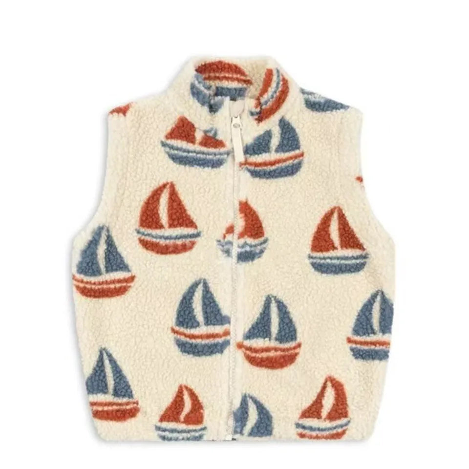 2025 KS Brand Winter Baby Girls Boys Lambswool Cherry Jackets Kids Clothes Boys Sequin Cartoon Outerwear Children's Coats 1-9Yrs