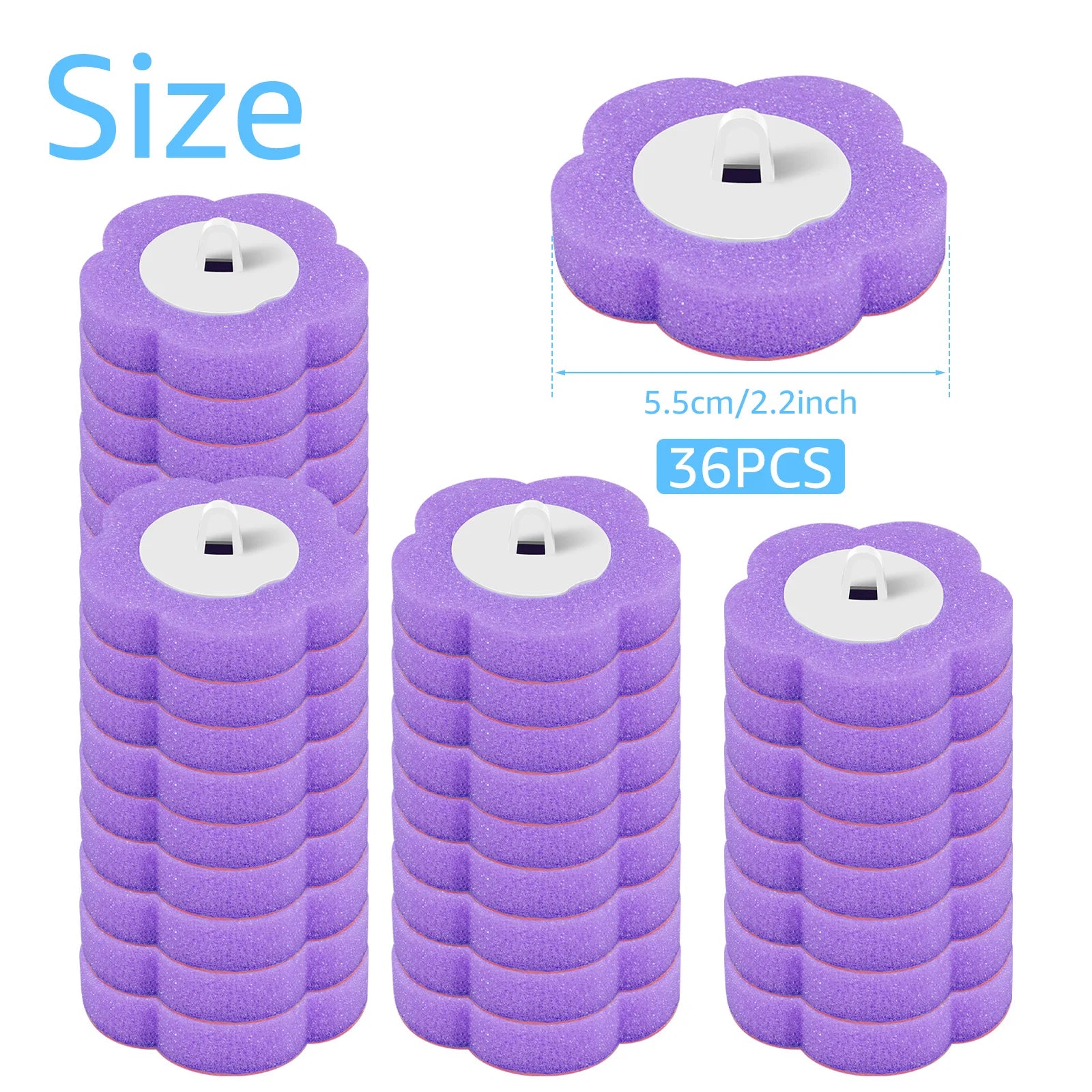 18/36Pcs Toilet Brush With Disposable Replacement Head Kits Upgrade Long Handle Bathroom Cleaning Brush For Home Wc Accessories