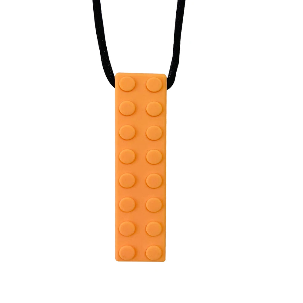 1pcs Silicone Teether Kids Chew Necklace Sensory Chewy Pendant Oral Motor Toys Therapy Tools for Autism ADHD chidren's goods