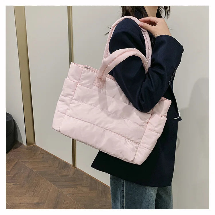 New Large Capacity Tote Bag Versatile Handbag for Women Commuting Bag Messenger Shoulder Bag Multiple Pockets Mummy Bag