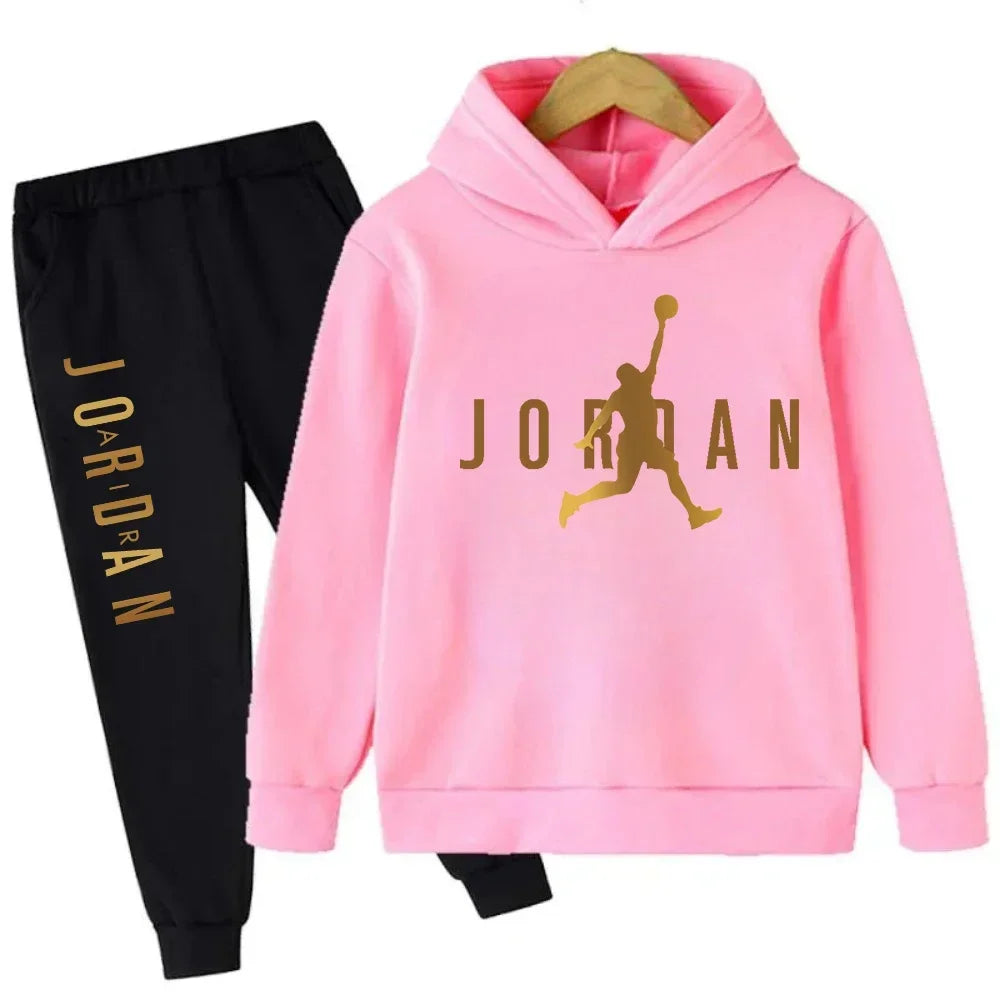 Autumn Warm Slam Dunk Master Pattern Printed Children Set Hoodie+Pant Suit 2pcs Set Kids Boy Girl Fashion Clothing Tracksuits