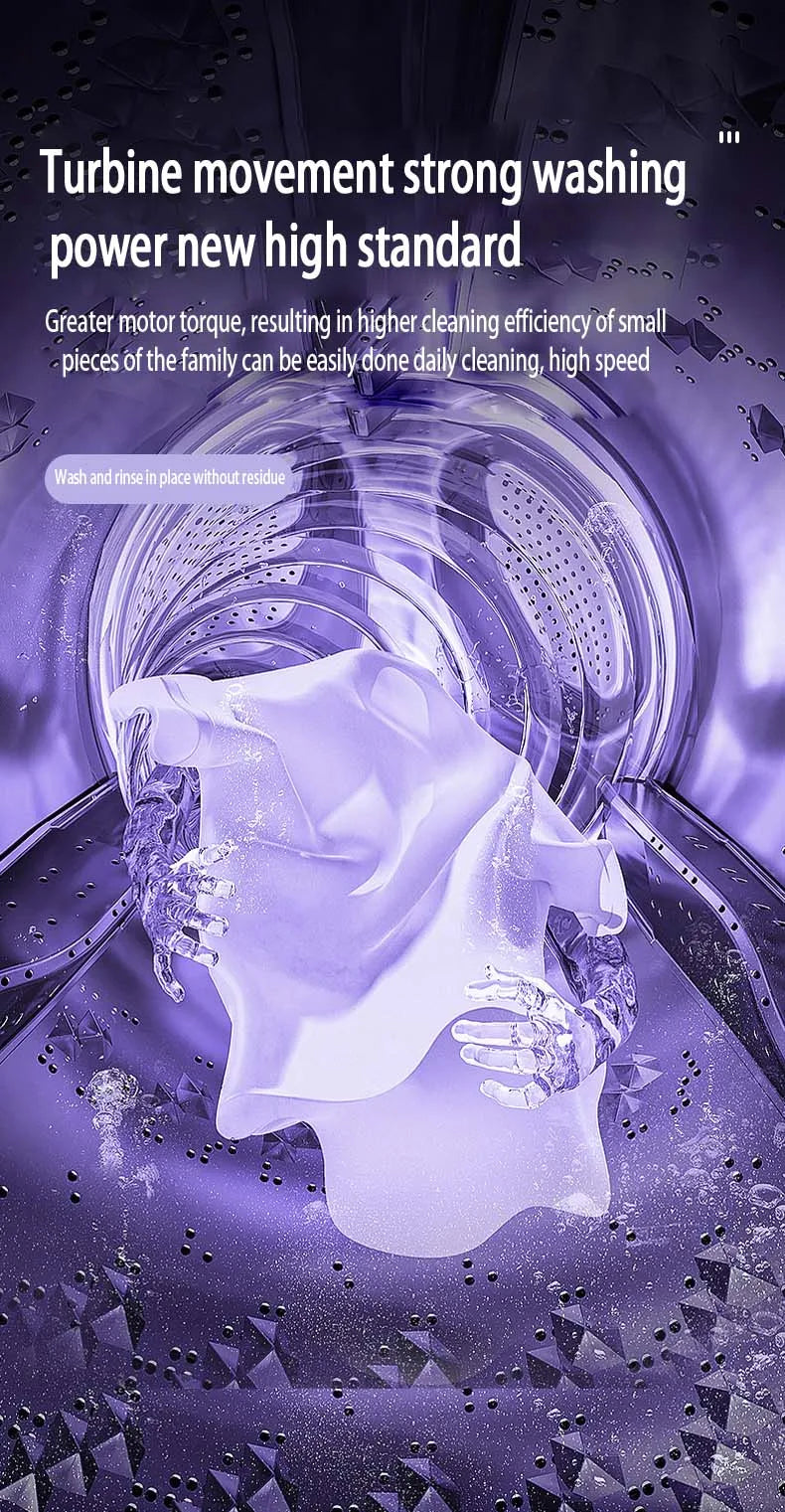 8L Small Folding Washing Machine Student Dormitory Underwear Socks Mini Cleaning Machine Portable Laundry Bucket Washing Machine