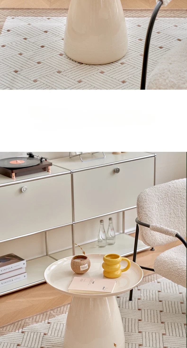 Designer Modern Coffee Table Living Room Nordic Round Glass Coffee Table Side Table