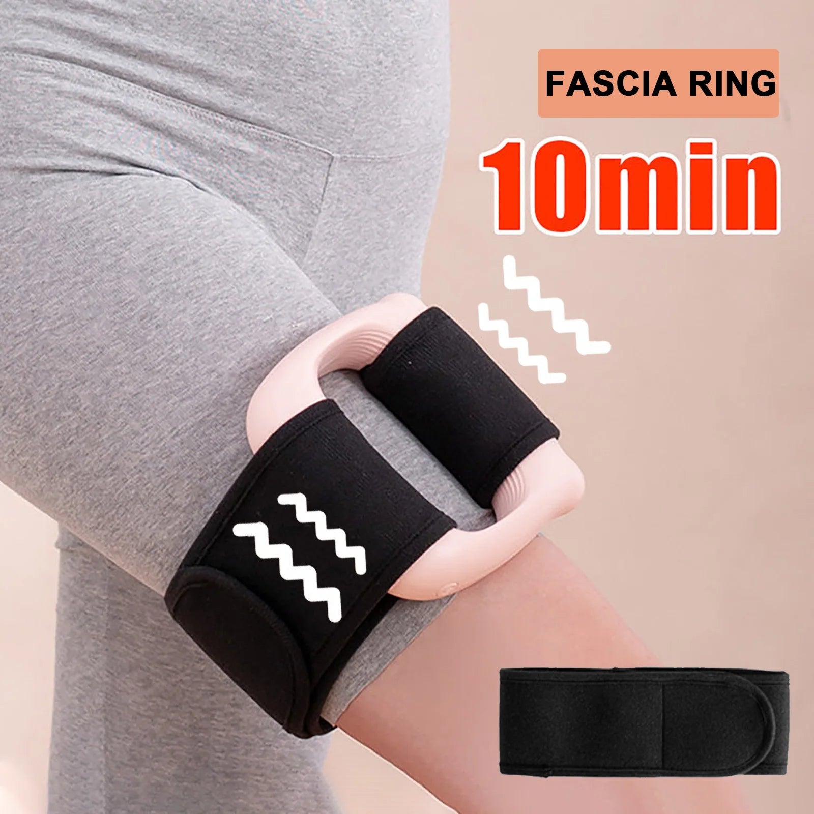 Portable Percussion Fascia Ring USB Charging Massage Belt Vibrating Neck Membrane Massage Relaxation Shoulder Massage