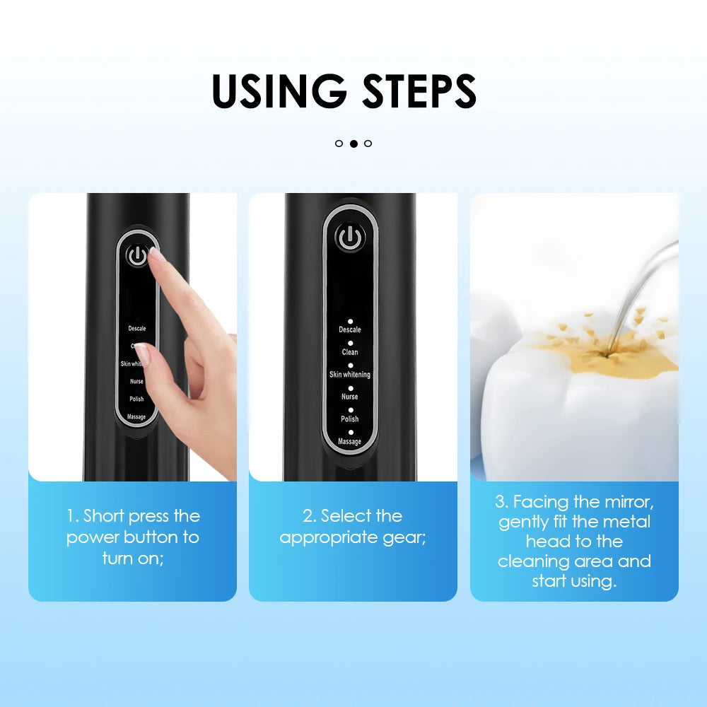 Electric ToothBrush Whitening Frequency Sonic Teeth Cleaner Dental Scaler Toothbrush Calculus Plaque Remover Stone Remover Kit