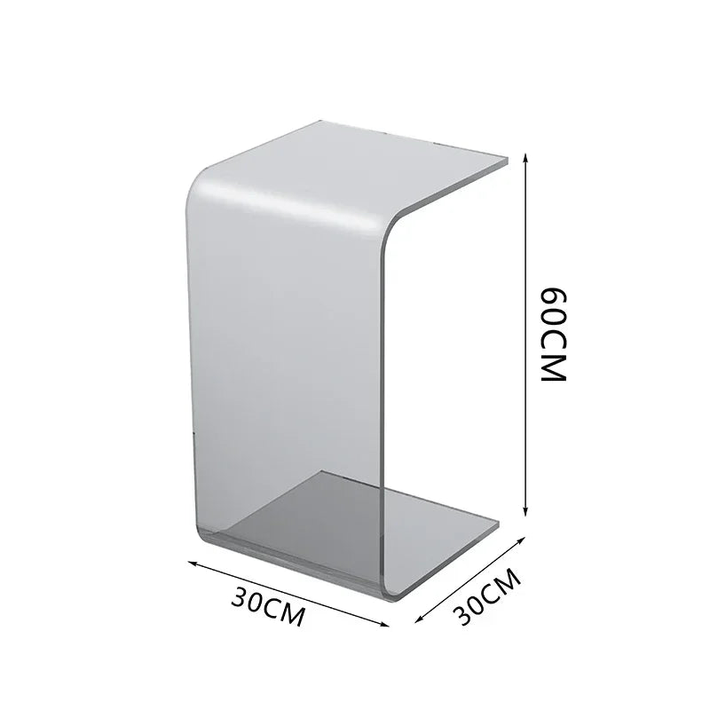 Acrylic Coffee Tables Sofa Small Side Table Modern Bedroom Nightstands Piaochuang Tea Desk Storage Desks Nordic Furniture