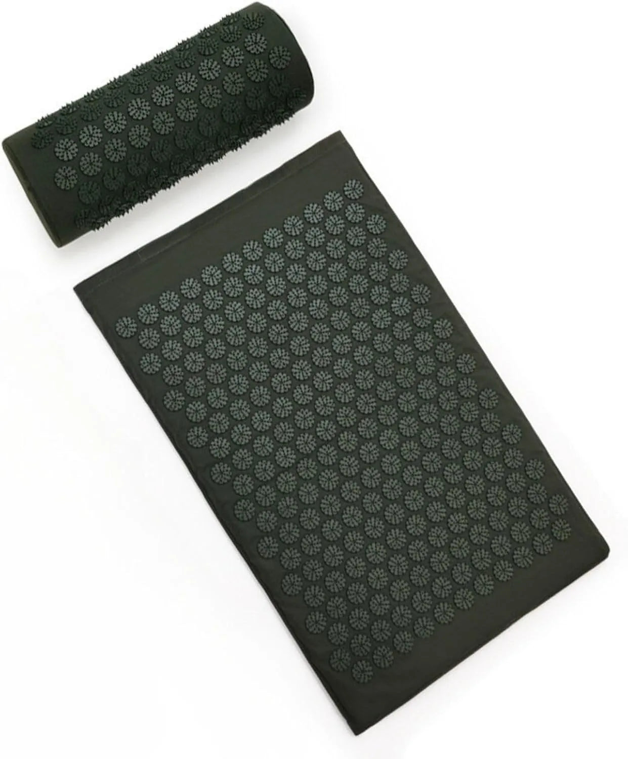 Acupressure Mat Massage Acupuncture Mat and Pillow Set  with Spike Points for Neck, Back and Stress Relief