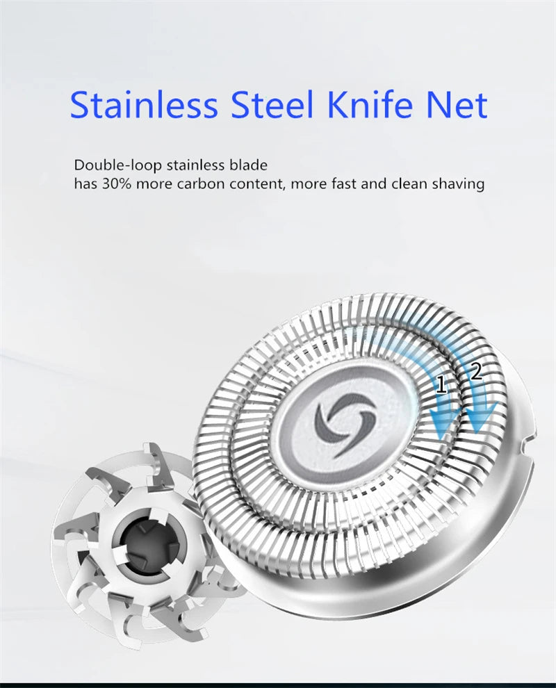 ZOZEN Men Electric Shaver Rechargeable Electric Razor Men Women Body Hair Cutting Shaving Machine Beard Trimmer Wet-Dry Use