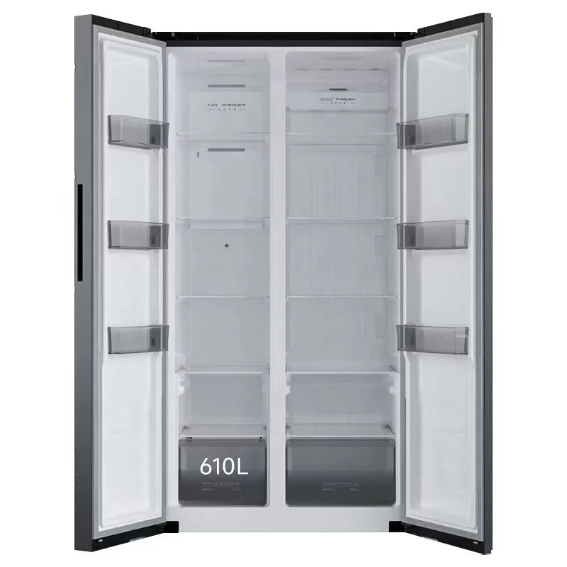 2025 Premium 586L 4-Door French Door Refrigerator - Inverter Energy Saving Large Capacity Household Fridge