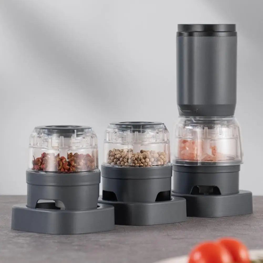 Pepper Grinder Electric Mill Rechargeable Design Kitchen Gadget Fast Grinding Coarse Fine Adjustable Cooking Essential Tools