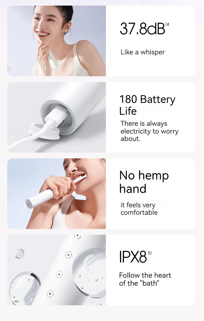 SOOCAS X3S Ultrasonic Electric Toothbrush IPX7 Waterproof Adult X3U Upgrade Smart Sonic Tooth Brush Upgraded USB Fast Chargeable