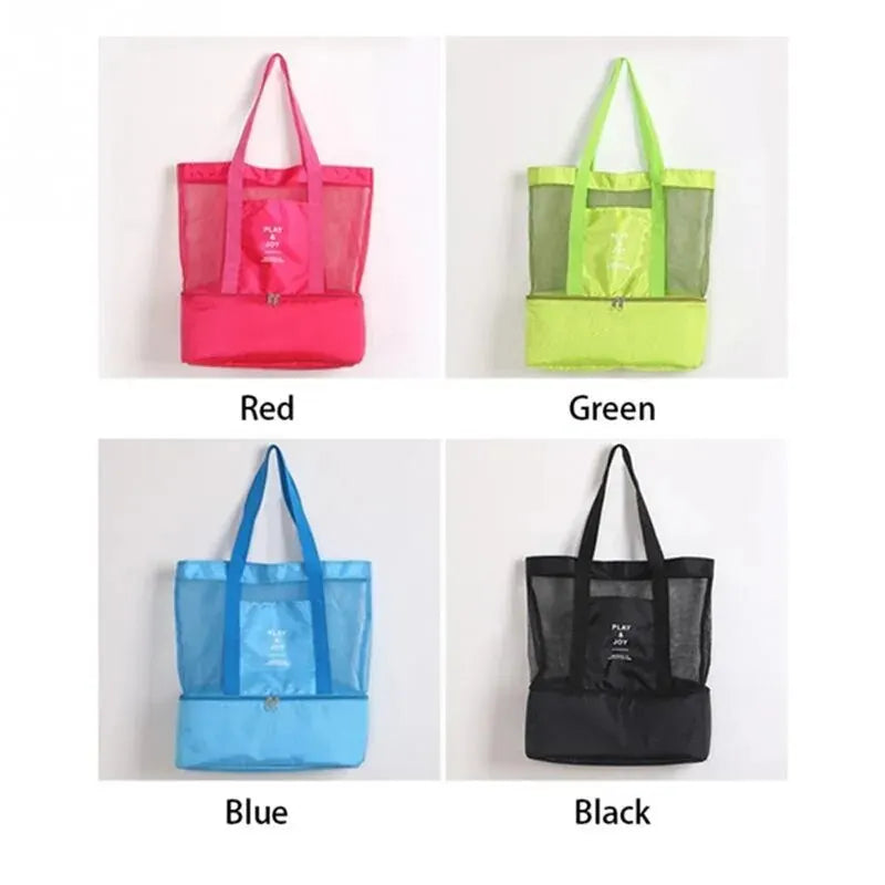 Tote Waterproof Bento Bag Swimming Bag Travel Storage Beach Bags Insulated Double Layer Picnic Ice Bag