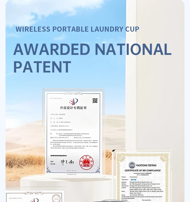 F1 portable mini washing machine with USB charging, silent and fully automatic washing machine, a must-have for dormitory travel