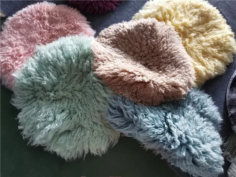 Flokati 100% Wool Blanket Mats Baby Photography Props Newborn Wrap Backdrop Prop for Newborns Photo Shoot Fotografia Accessories