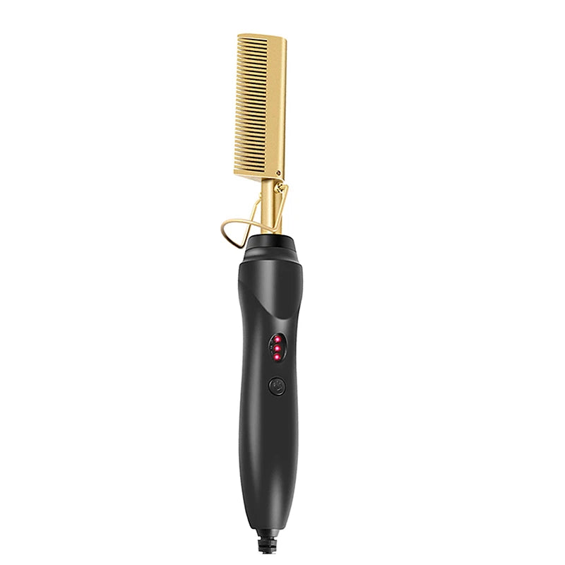 Hot Comb Straightener Electric Hair Straightener Portable Hot Comb Electric Hot Comb For Wigs