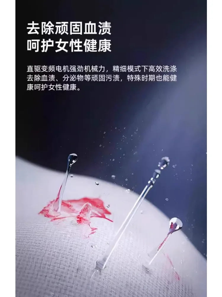 220V Portable Ultrasonic Mini Washing Machine Wall Mounted for Underwear Socks with Wash Dry Sterilize CBW