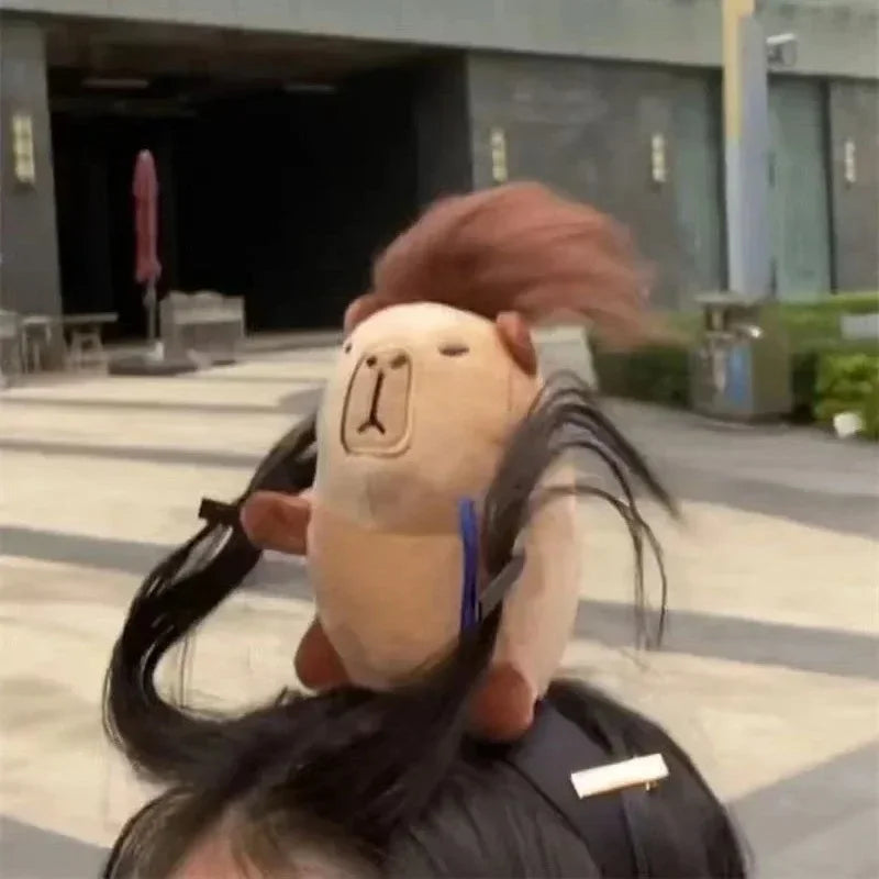 Headband Funny Capybara Hair Hoop Women's Cute Face Wash Headband Funny Plush Hair Band Baby Photography Accessories