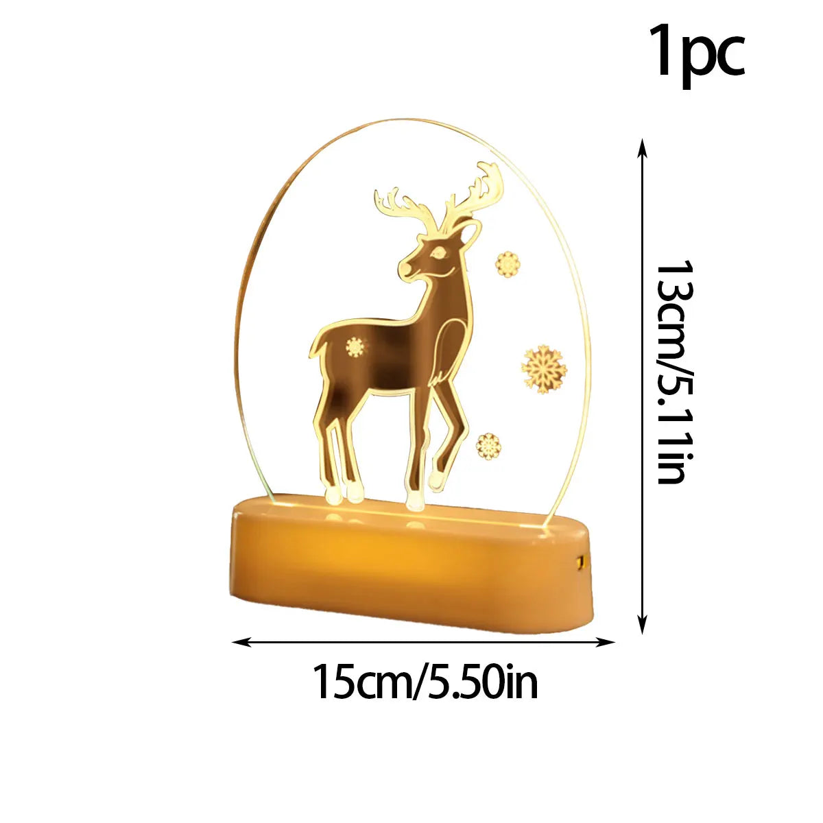 Christmas Personalized Acrylic LED Night Lights 2025 New Year Christmas Kids Gift Christmas Ornaments Atmosphere Lights