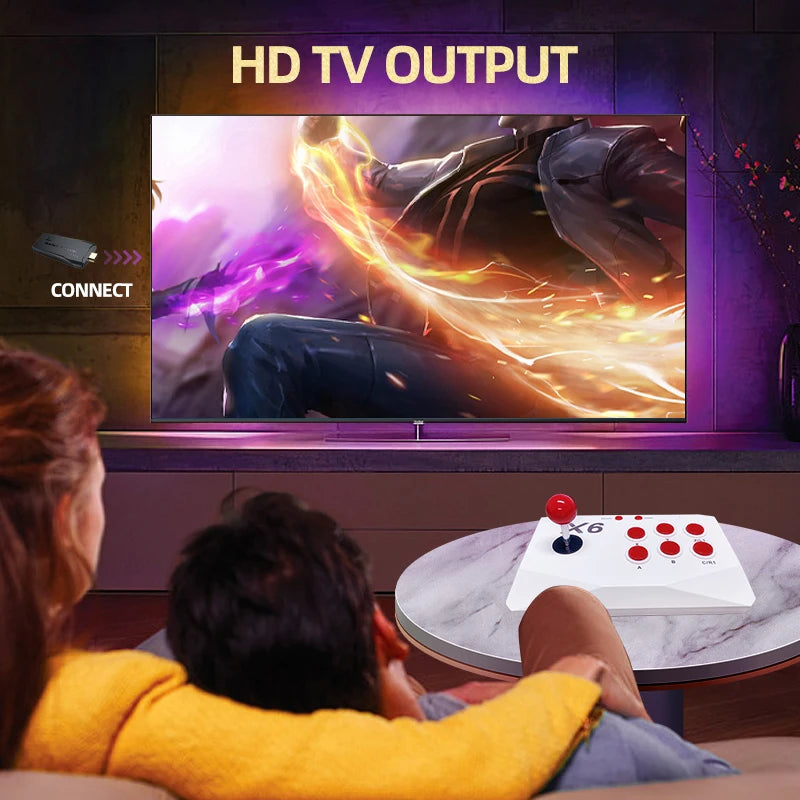 Arcade Video Game Console 4K HD Retro Games Stick For Mame FBA PS1 Arcade Emulator With Dual Joystick