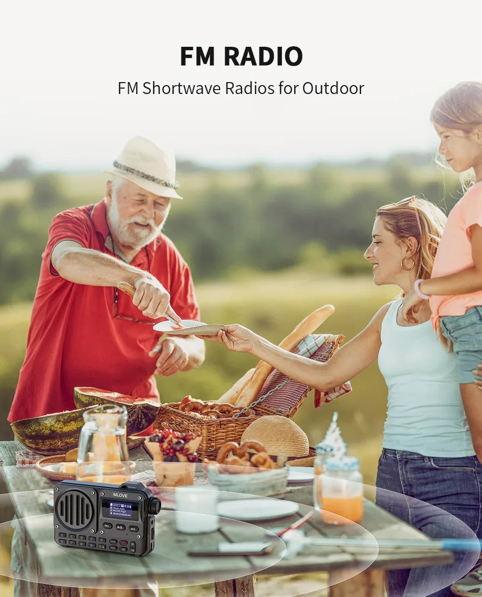 BV800 Super-Portable Bluetooth Speaker with FM Radio,LCD Screen Display, Antenna, AUX Input, USB Disk, TF Card, MP3 Player