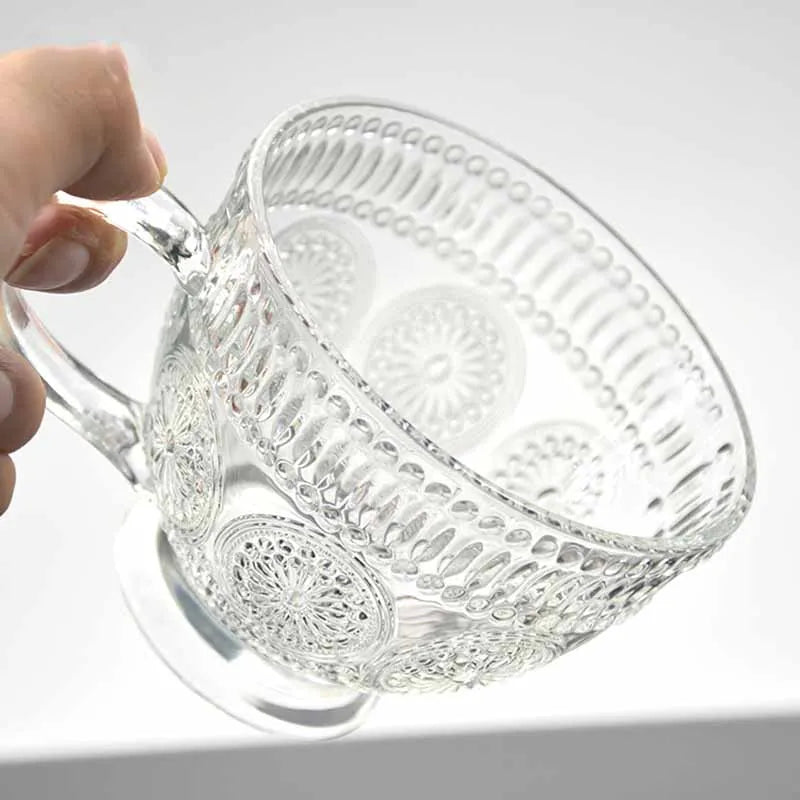 Retro High-Value Drinking Cup, Breakfast Milk Cup,  Cold Extraction, Coffee Cup, Relief