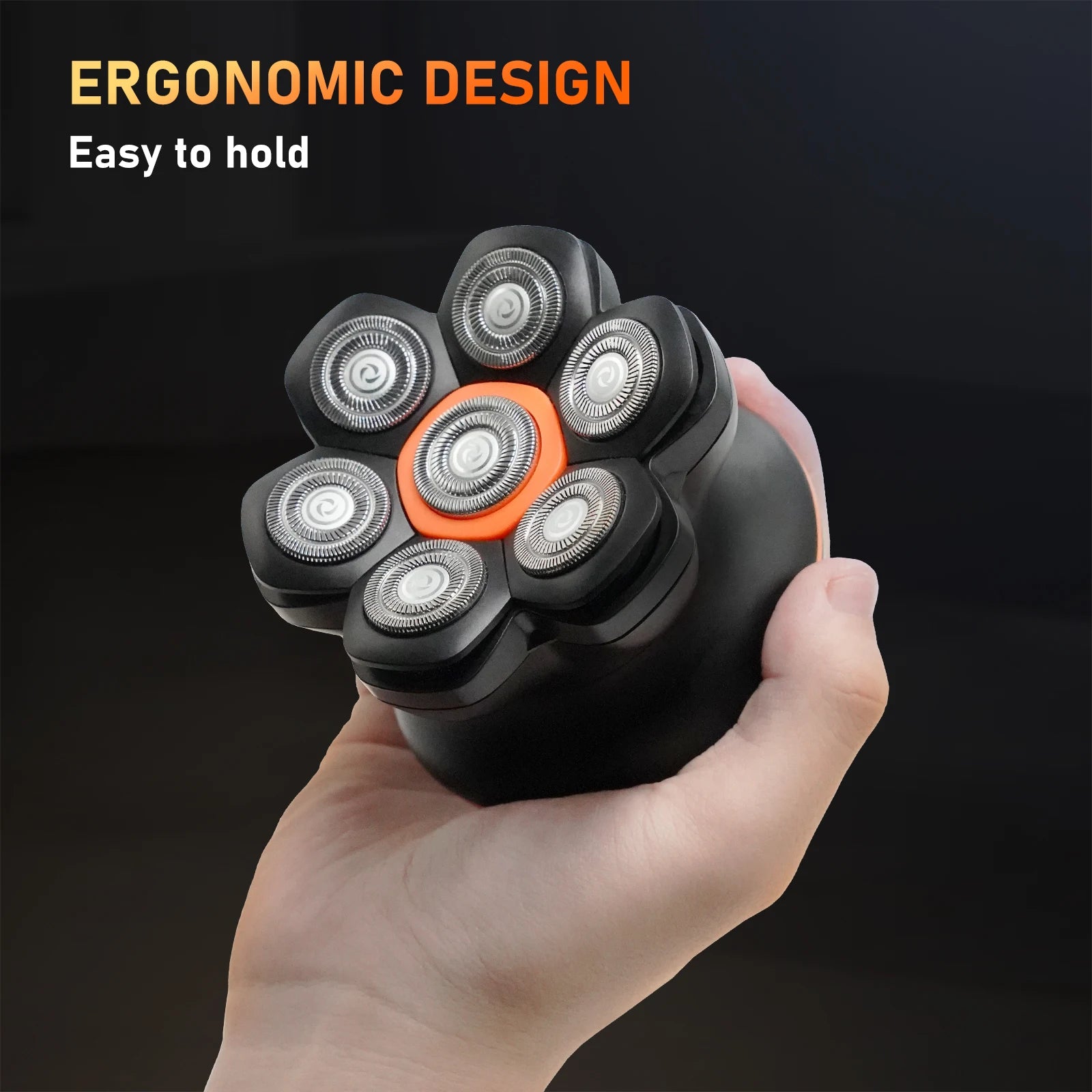 MAXGROOM 7D Head Shavers for Bald Men Wet/Dry Electric Shaver Hair Trimmer USB Rechargeable LED Display Waterproof Beard Trimmer