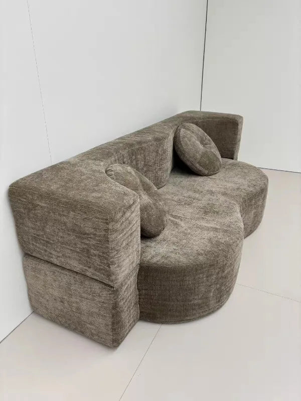 Teddy Sofa Multifunctional Transformable Vacuum Compression Sofa Bed Flip Foldable Washable Customizable Couch for Living Room