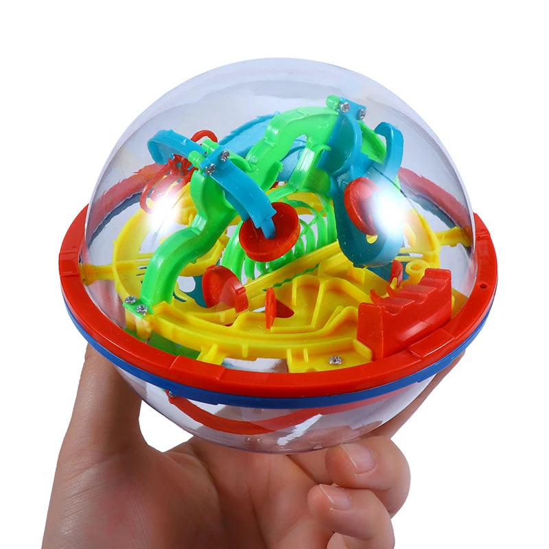 Maze Ball Mini 3D Magic Puzzle Intelligence  Idea Perplexus Maze Game Labyrinth IQ Gifts Display Stand for Kids and Adults