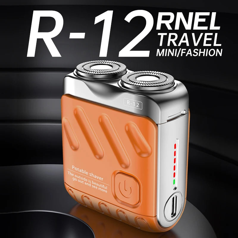 9000RPM High Speed Premium Portable Shaver Magnetic Blades 60Days Battery Life Type C Fast Charge IPX7 Waterproof Travel Razor