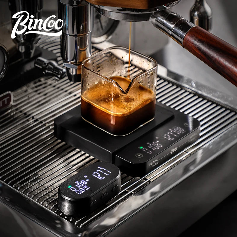 Bincoo Professional Coffee Scale Electronic Scale Coffee Powder Weighing Accurate Weight 0.1g Split Screen Display Barista Tool
