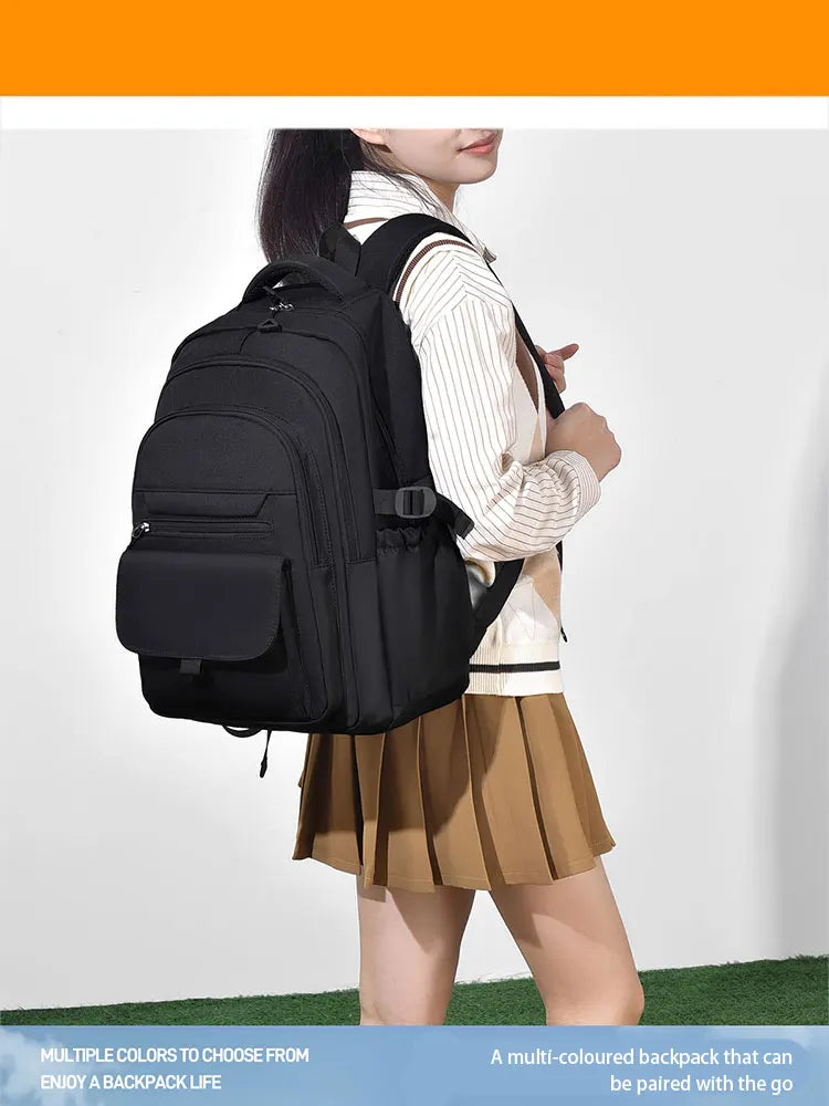 A Multi-layer Waterproof And Stylish Backpack Oxford Large-capacity Simple Commuter Out-of-town Student Backpack